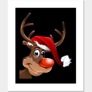 Santa Claus Reindeer Posters and Art